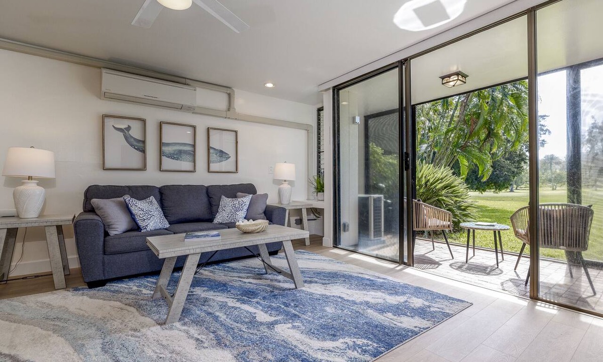 Kahuku Condo | Kuilima Collection 146, 1 bed w/Covered Lanai Renovated AC, Golf Course Views