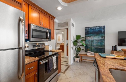 Historic Lahaina Front Street Condo | Beachfront Lahaina Shores 203 | Direct Oceanfront Studio