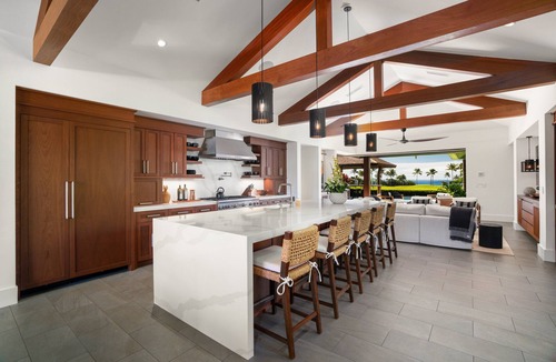 Poipu House | Hale Aloha by Alekona Kauai: 4 BR Ocean view home w AC, fire pit, private pool and spa