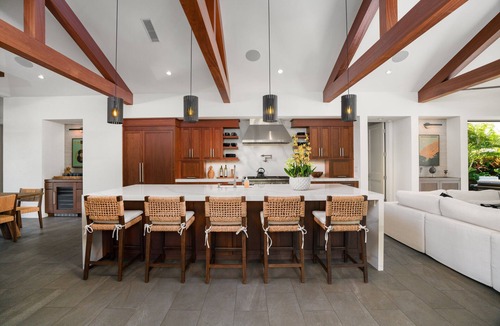 Poipu House | Hale Aloha by Alekona Kauai: 4 BR Ocean view home w AC, fire pit, private pool and spa