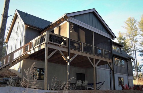 Nebo House | Lovely lakefront home with dock. Summertime stunner. Winter wonderland nearby.