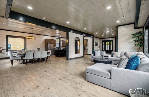 Chalet Village Cabin | Luxury 2-Cabin Estate | Sleeps 44 | Pool & Views