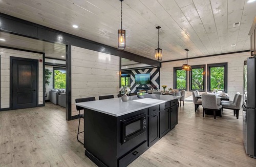 Chalet Village Cabin | Luxury 2-Cabin Estate | Sleeps 44 | Pool & Views