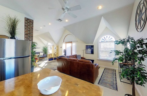 Yachting Village Apartment | Unwind in harbor luxury at this sophisticated studio in Newport's Yachting Village! Cozy queen bed + pull-out sofa bed, fully stocked kitchen, huge deck with sunset harbor views, mini-split AC, TV, off-street parking. Steps to marinas, Thames Street