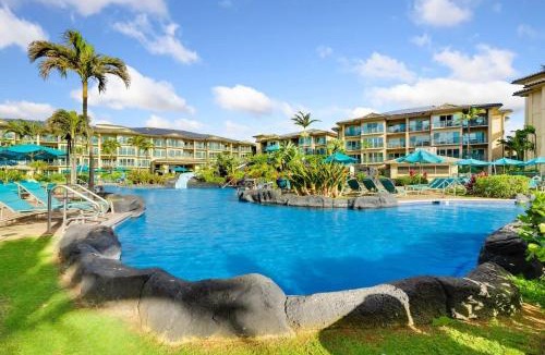 Wailua House | Waipouli G203 Beachfront Resort Pool Slides & AC