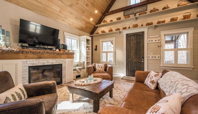 2BR Vaulted Cabin near Downtown Hendersonville