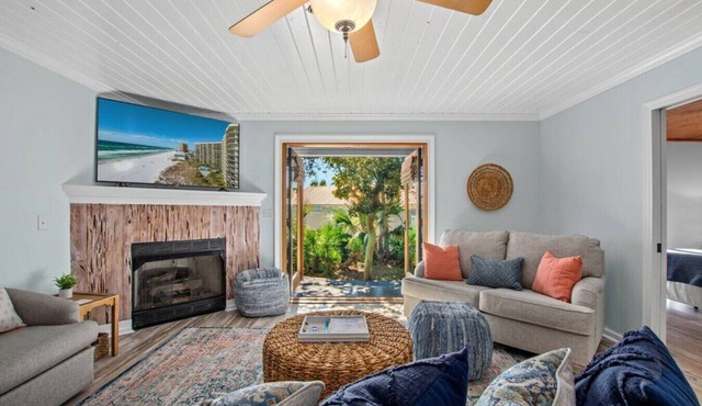 Coastal Cutie ~ Pet-Friendly Beach Haven with Hot Tub & Fenced Backyard