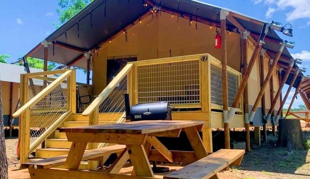 Creekside Texas Safari Tent Glamping for Nature Enthusiasts