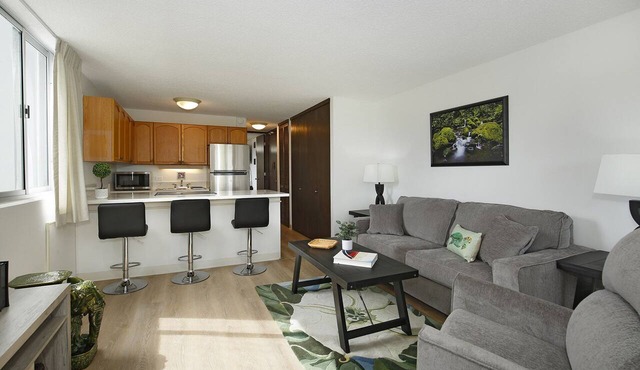 Diamond Head View Renovated Corner Unit, AC, W/D, FREE Wi-Fi & Parking!