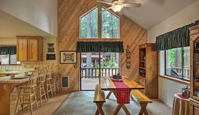 Game Room & Deck: Pet-friendly Camp Connell Cabin