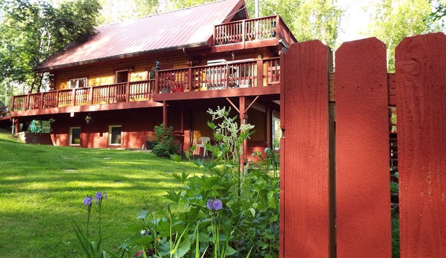 Two bedroom, fully furnished apartment with private entrance on 3 wooded acres